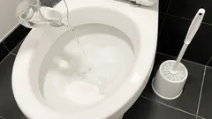 O jumătate de pahar — și toaleta arată ca nouă. Metode interesante de curățare a instalațiilor sanitare vechi.