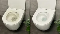 Două pastile la jumătate de litru de apă — și chiar și cele mai vechi toalete vor străluci ca noi.