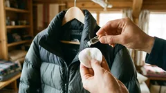 Sunt suficiente două picături pe un disc de vată pentru ca paltonul tău să arate ca nou: nu mai este nevoie să-l speli la mașina de spălat.